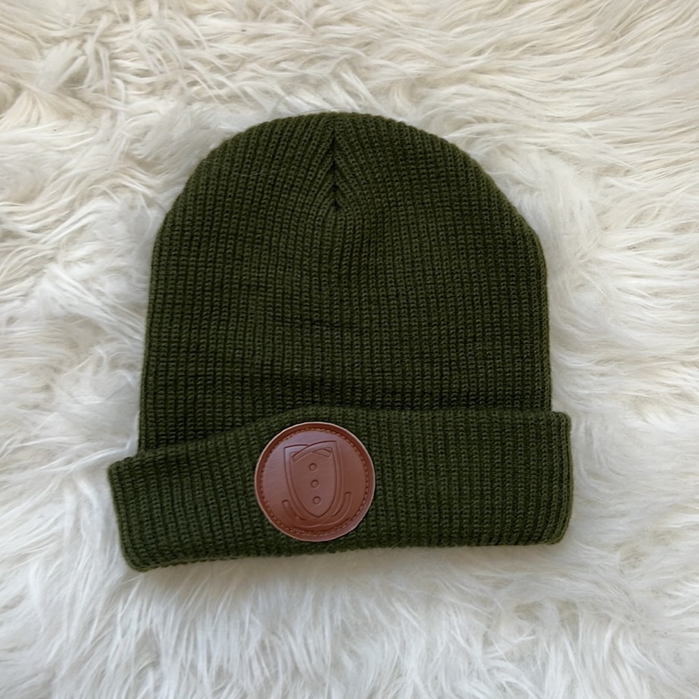 Jeffrey Collection Olive Knitted Beanie
